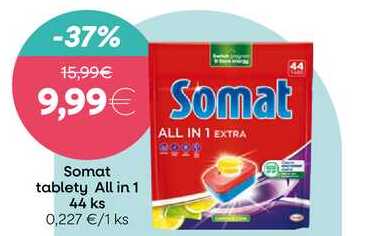 Somat tablety na automatické umývanie riadu 44ks
