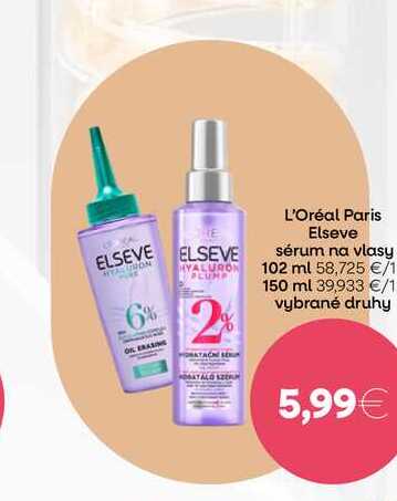 L'Oréal Paris Elseve sérum na vlasy 102 ml 