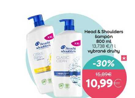 Head & Shoulders šampón 800 ml 