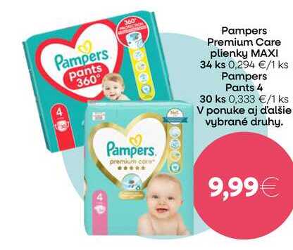 Pampers Premium Care plienky MAXI 34 ks 