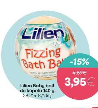 Lilien Baby ball do kúpeľa 140 g 