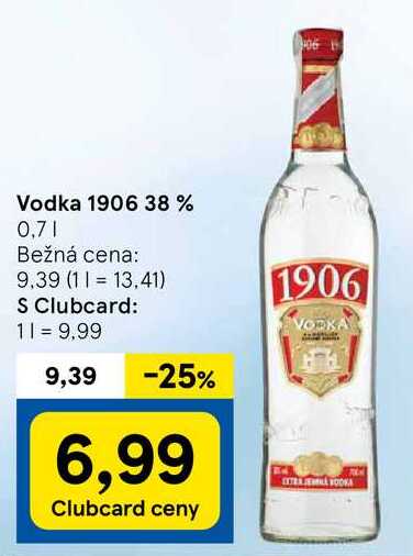 Vodka 1906 38 %, 0,7 l