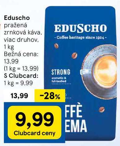 Eduscho pražená zrnková káva, 1 kg