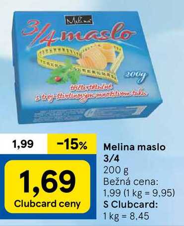 Melina maslo 3/4, 200 g 