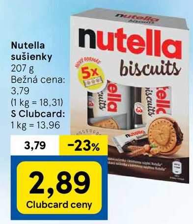 Nutella sušienky, 207 g 