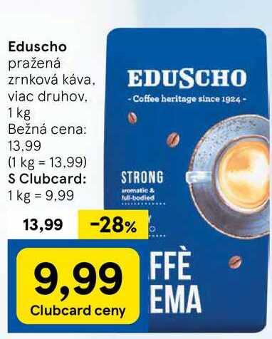 Eduscho pražená zrnková káva, 1 kg