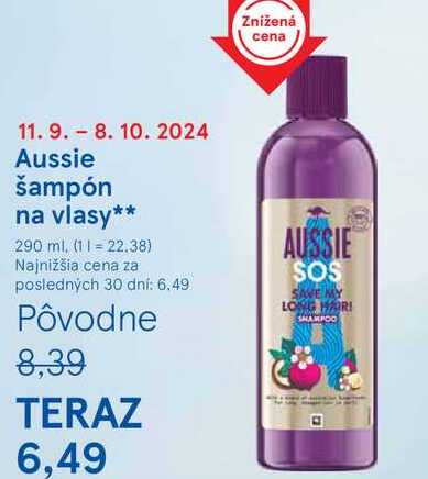 Aussie šampón na vlasy, 290 ml