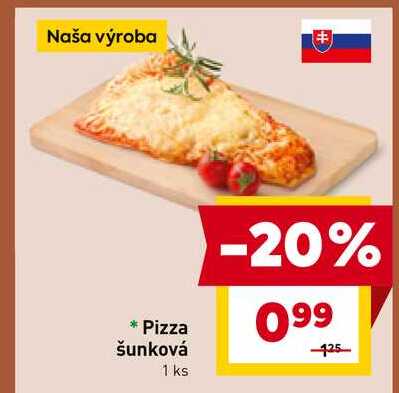 Pizza šunková 1 ks 