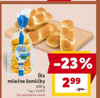 Ölz mliečne žemličky 400 g