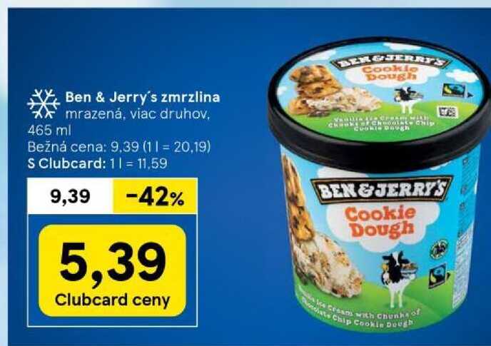 Ben & Jerry's zmrzlina mrazená, viac druhov 465ml 