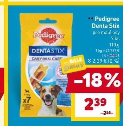 Pedigree Denta Stix pre malé psy 7 ks 