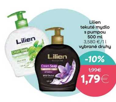 Lilien tekuté mydlo s pumpou 500 ml 