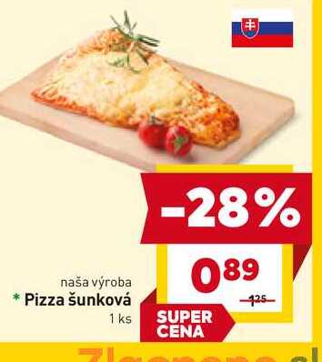 Pizza šunková 1 ks 