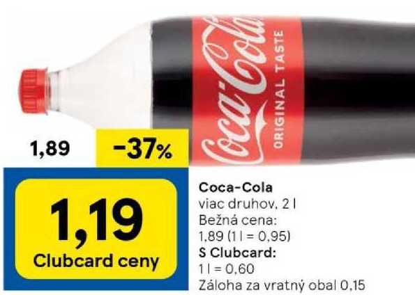 Coca-Cola, 2 l v akcii