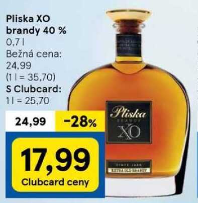 Pliska XO brandy 40 %, 0,7 l