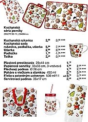 Kuchynská séria perníky - Plastové prestieranie