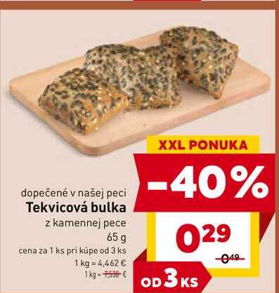 Tekvicová bulka z kamennej pece 65 g