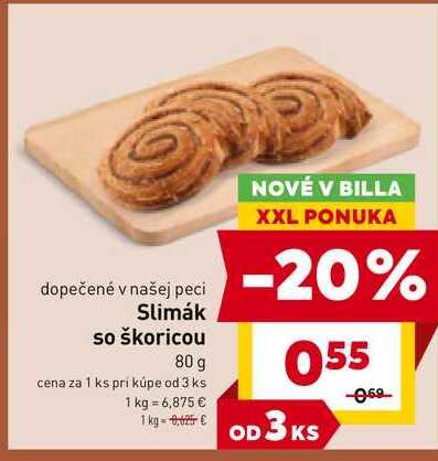 Slimák so škoricou 80 g 