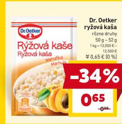 Dr.Oetker Rýžová kaše 50 g - 52 g 