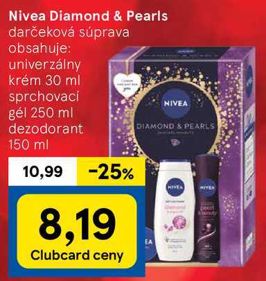 Nivea Diamond & Pearls darčeková súprava