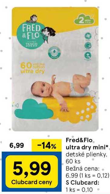 Fred&Flo ultra dry mini, 60 ks 