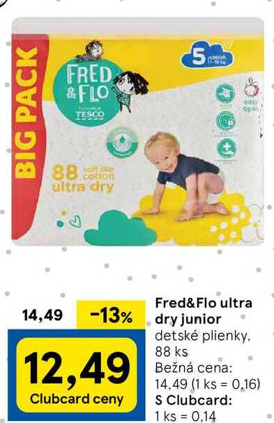 Fred&Flo ultra dry junior, 88 ks