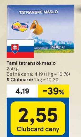 Tami tatranské maslo, 250 g