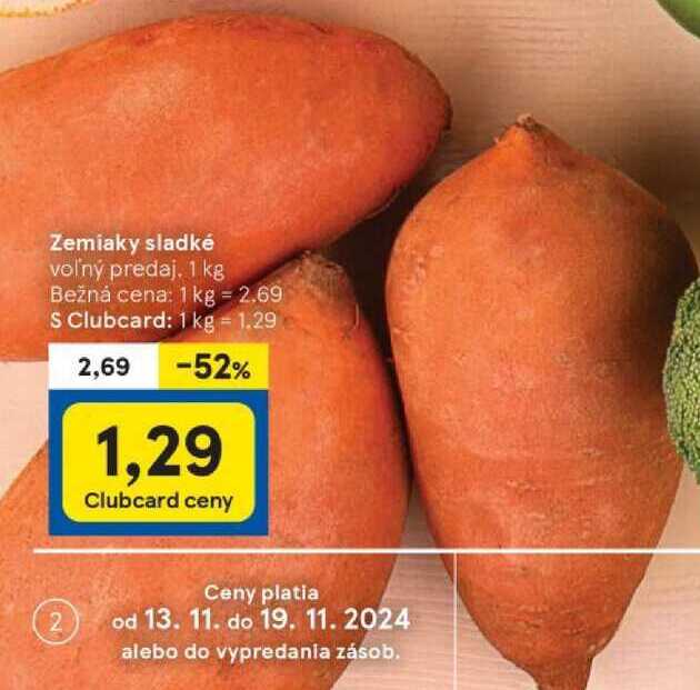 Zemiaky sladké, 1 kg