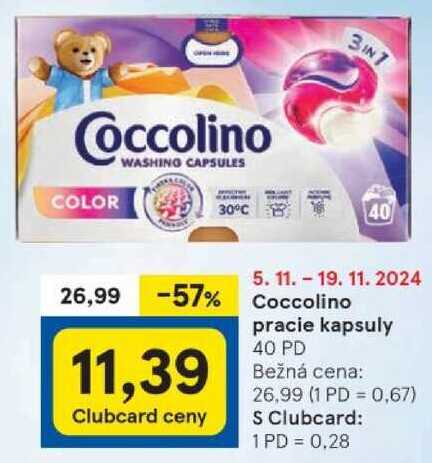 Coccolino pracie kapsuly, 40 PD 