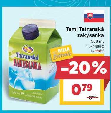 Tami Tatranská zakysanka 500 ml 