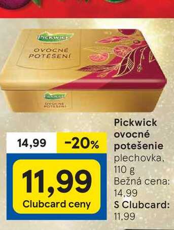 Pickwick ovocné potešenie plechovka 110 g 