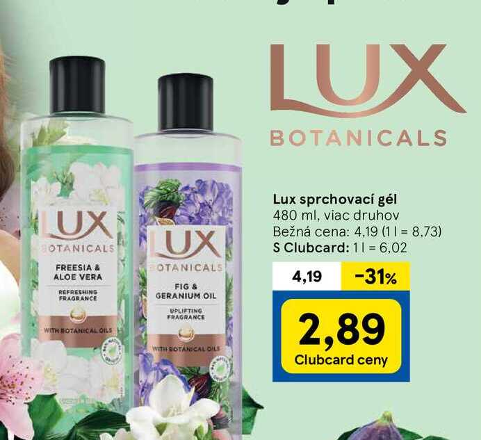 lux sprchovací gél 480 ml