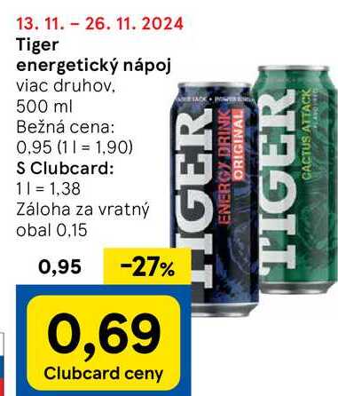 Tiger Energetický nápoj 500 ml