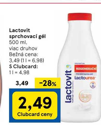 Lactovit sprchovací gél 500 ml, viac druhov