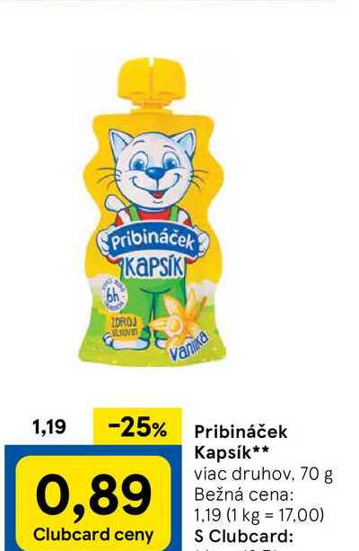 Pribináček Kapsík 70 g