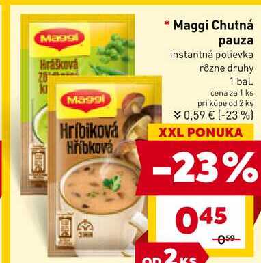 Maggi Chutná pauza instantná polievka rôzne druhy 1 bal. 