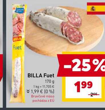 BILLA Fuet 170 g