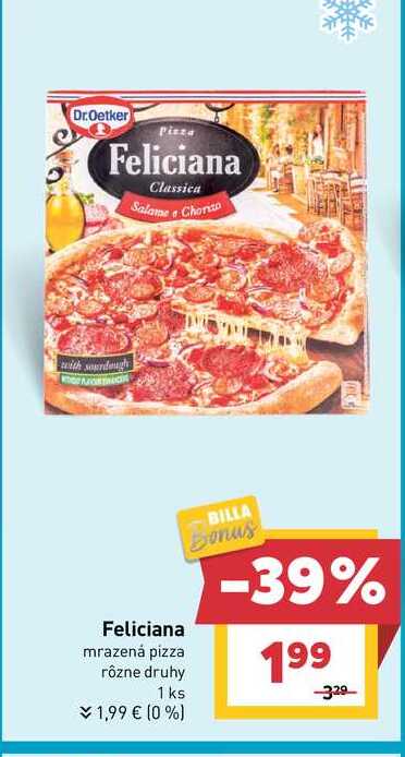 Dr. Oetker Feliciana mrazená pizza rôzne druhy 1 ks
