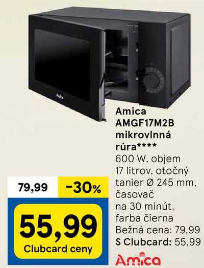 Amica AMGF17M2B mikrovlnná rúra