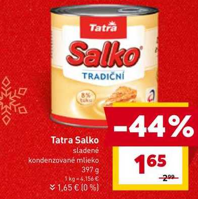 Tatra Salko sladené kondenzované mlieko 397 g