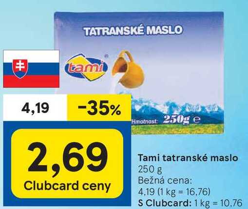 Tami tatranské maslo, 250 g