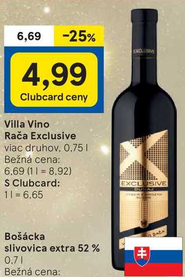 Villa Vino Rača Exclusive, 0,75 l