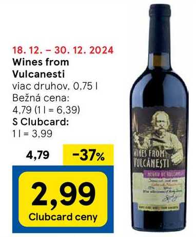 Wines from Vulcanesti, 0,75 l