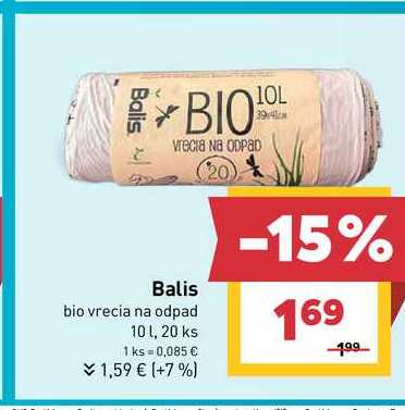 Balis bio vrecia na odpad 10l, 20 ks 