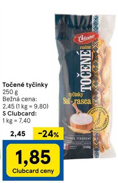 Točené tyčinky, 250 g 