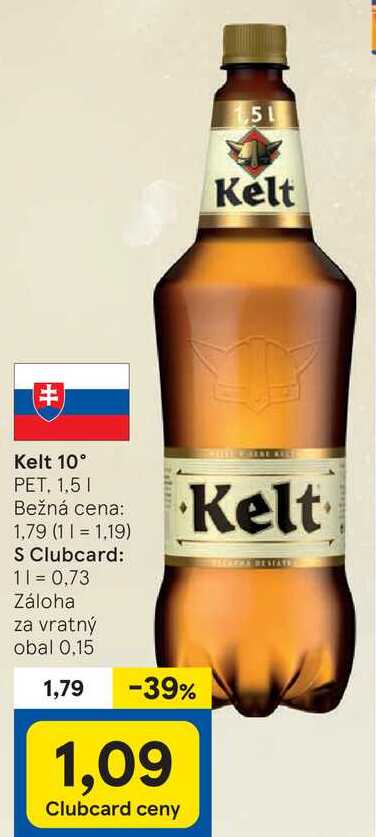 Kelt 10°, 1,5 l