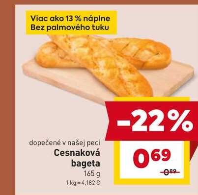 Cesnaková bageta 165 g 