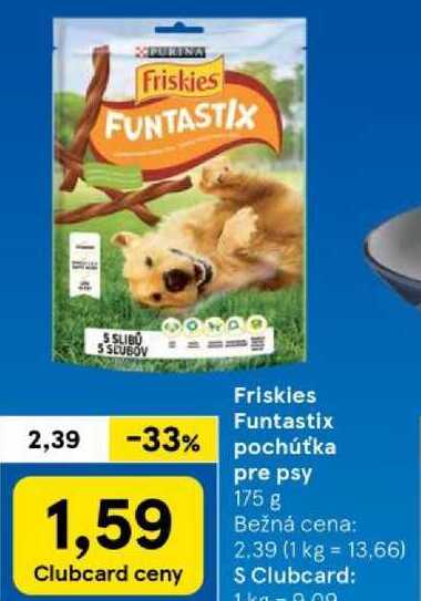 Friskies Funtastix pochúťka pre psy, 175 g 