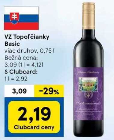 VZ Topoľčianky Basic, 0,75 l