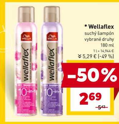 Wellaflex suchý šampón vybrané druhy 180 ml 